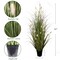 Lush 24-Inch Artificial Grass Bush with Lifelike Buds - Indoor/Outdoor Faux Greenery Decor, Perfect for Home and Garden, Floral Home by Artificial Flowers